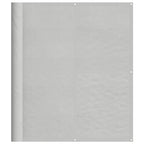 Balkon-Sichtschutz Hellgrau 120x400 cm 100 % Polyester-Oxford