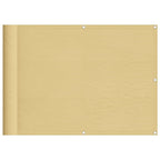 Balkonsichtschutz Sandfarben 75x400 cm 100 % Polyester-Oxford