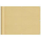 Balkonsichtschutz Sandfarben 75x500 cm 100 % Polyester-Oxford