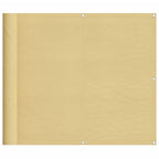 Balkon-Sichtschutz Sandfarben 90x700 cm 100% Polyester-Oxford