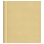 Balkon-Sichtschutz Sandfarben 120x300 cm 100% Polyester-Oxford