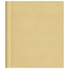 Balkon-Sichtschutz Sandfarben 120x1000cm 100% Polyester-Oxford