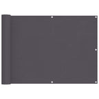Balkon-Sichtschutz Anthrazit 75x800 cm 100 % Polyester-Oxford