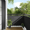 Balkon-Sichtschutz Anthrazit 90x800 cm 100 % Polyester-Oxford