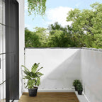 Balkon-Sichtschutz Weiß 120x700 cm 100 % Polyester-Oxford