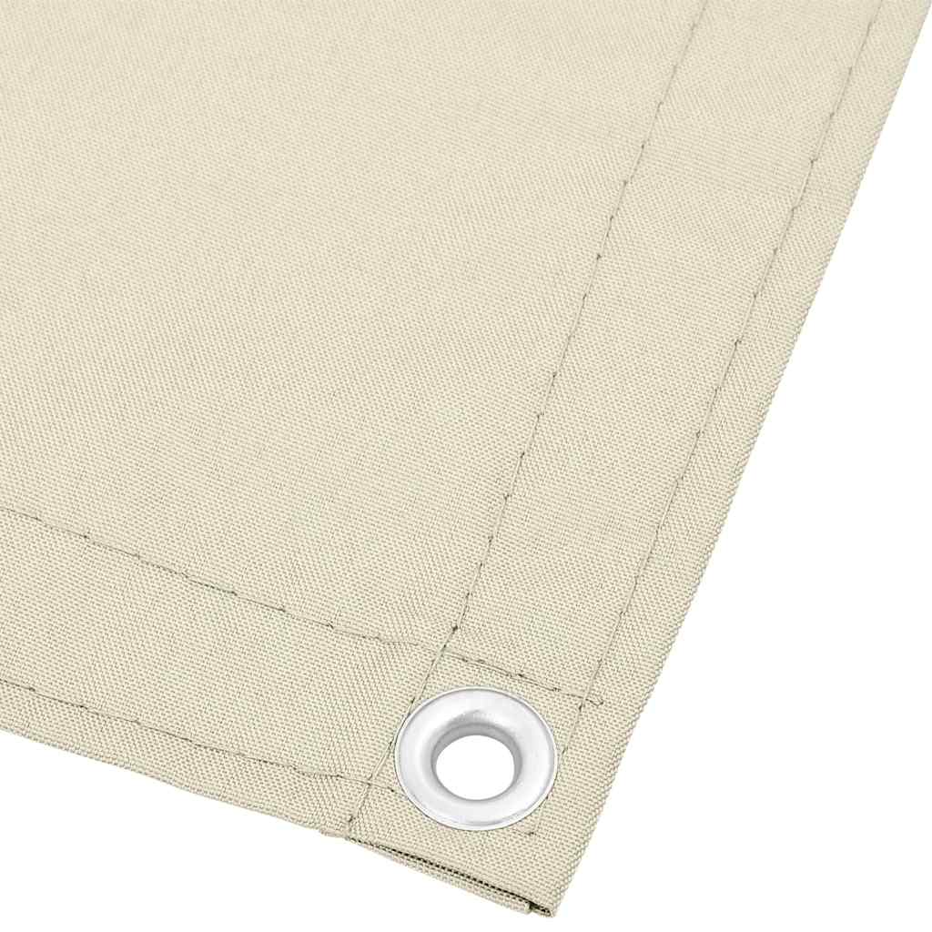 Balkon-Sichtschutz Creme 75x800 cm 100 % Polyester-Oxford