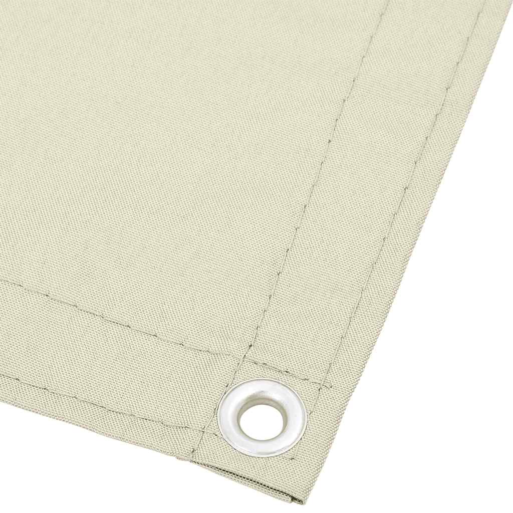 Balkon-Sichtschutz Creme 90x1000 cm 100 % Polyester-Oxford