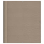 Balkon-Sichtschutz Taupe 120x1000 cm 100 % Polyester-Oxford