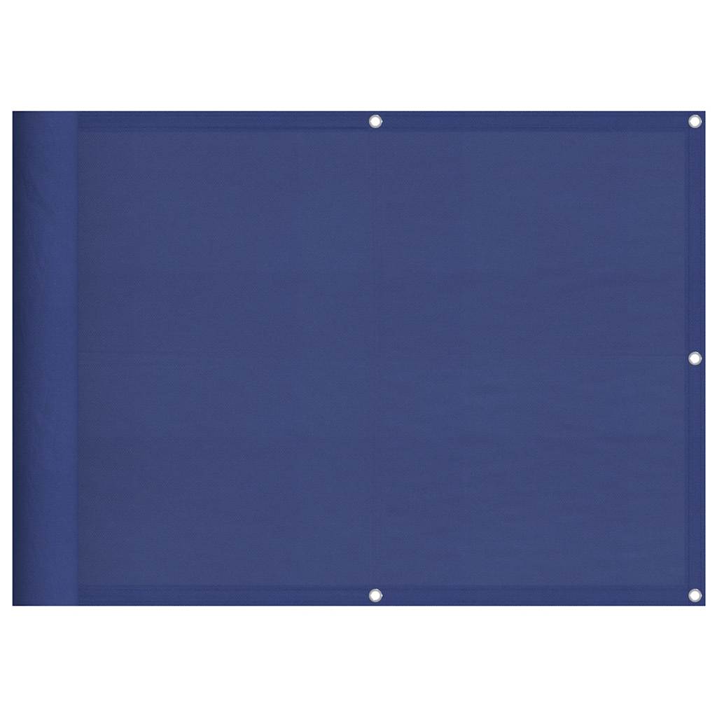 Balkon-Sichtschutz Blau 75x800 cm 100 % Polyester-Oxford
