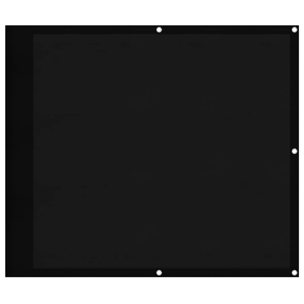 Balkon-Sichtschutz Schwarz 90x700 cm 100 % Polyester-Oxford