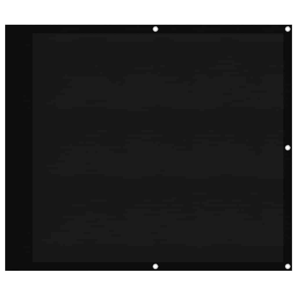 Balkon-Sichtschutz Schwarz 90x800 cm 100 % Polyester-Oxford