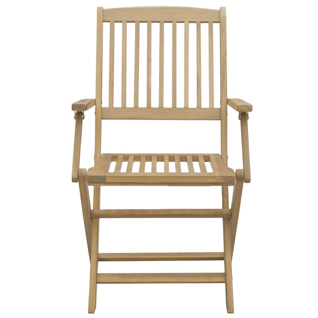 Gartenstühle 2 Stk. Klappbar 54x61x88 cm Massivholz Akazie