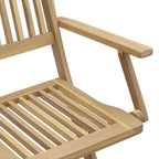 Gartenstühle 2 Stk. Klappbar 54x61x88 cm Massivholz Akazie