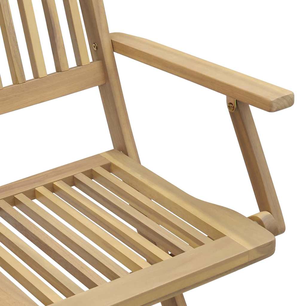 Gartenstühle 4 Stk. Klappbar 54x61x88 cm Massivholz Akazie