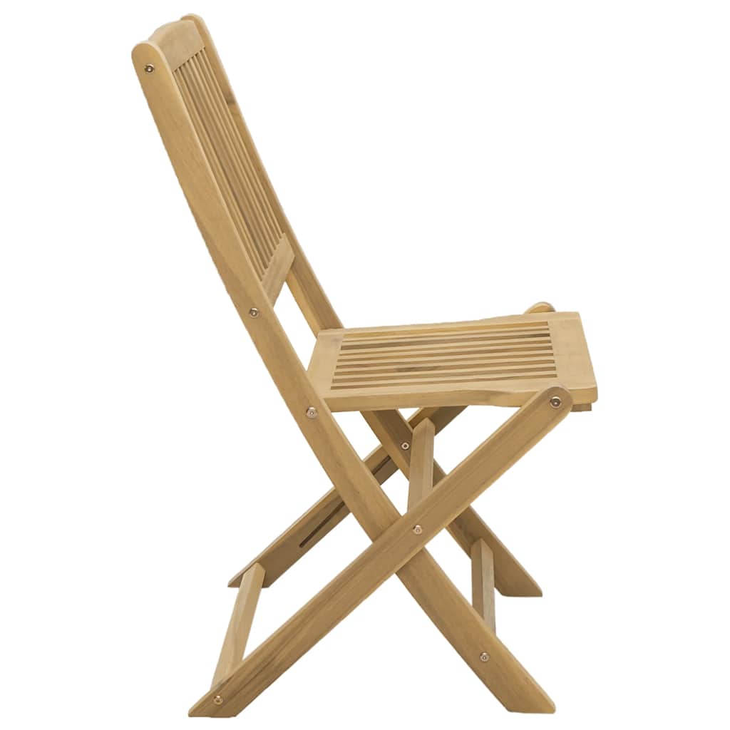 Gartenstühle 2 Stk. Klappbar 44x50x88 cm Massivholz Akazie