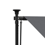 Markise Einziehbar Anthrazit 200x150 cm Stoff und Stahl