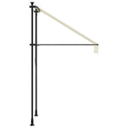 Markise Einziehbar Creme 100x150 cm Stoff und Stahl