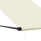 Markise Einziehbar Creme 100x150 cm Stoff und Stahl