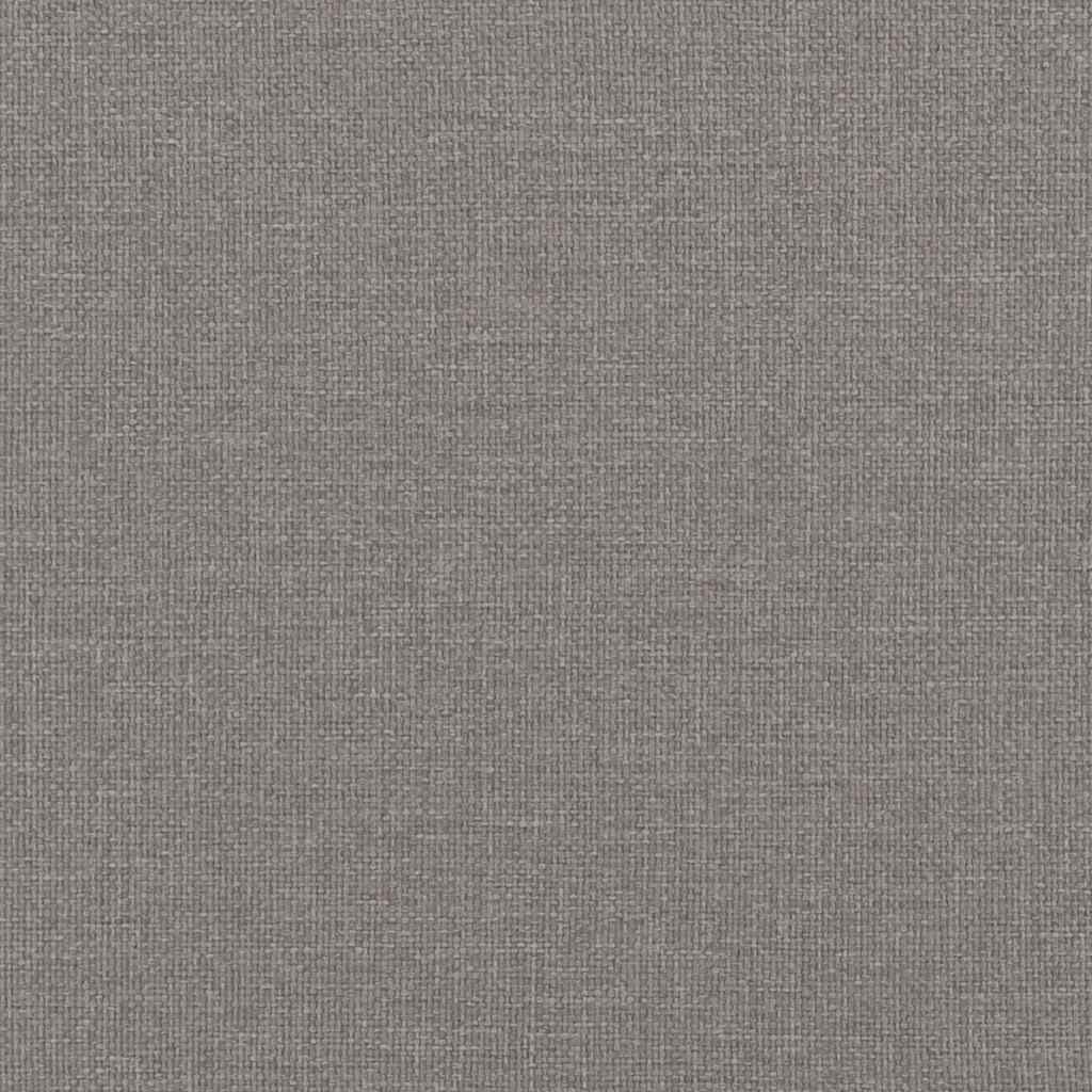 Massage-Chaiselongue mit Nackenrolle Taupe Stoff