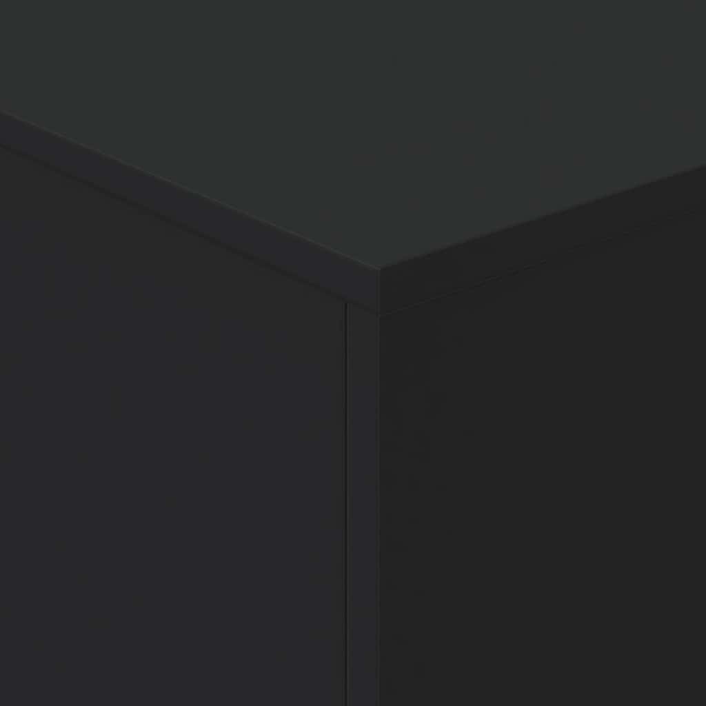Couchtisch mit LED-Leuchten Schwarz 90x50x40 cm
