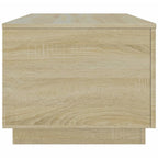 Couchtisch mit LED-Leuchten Sonoma-Eiche 90x50x40 cm