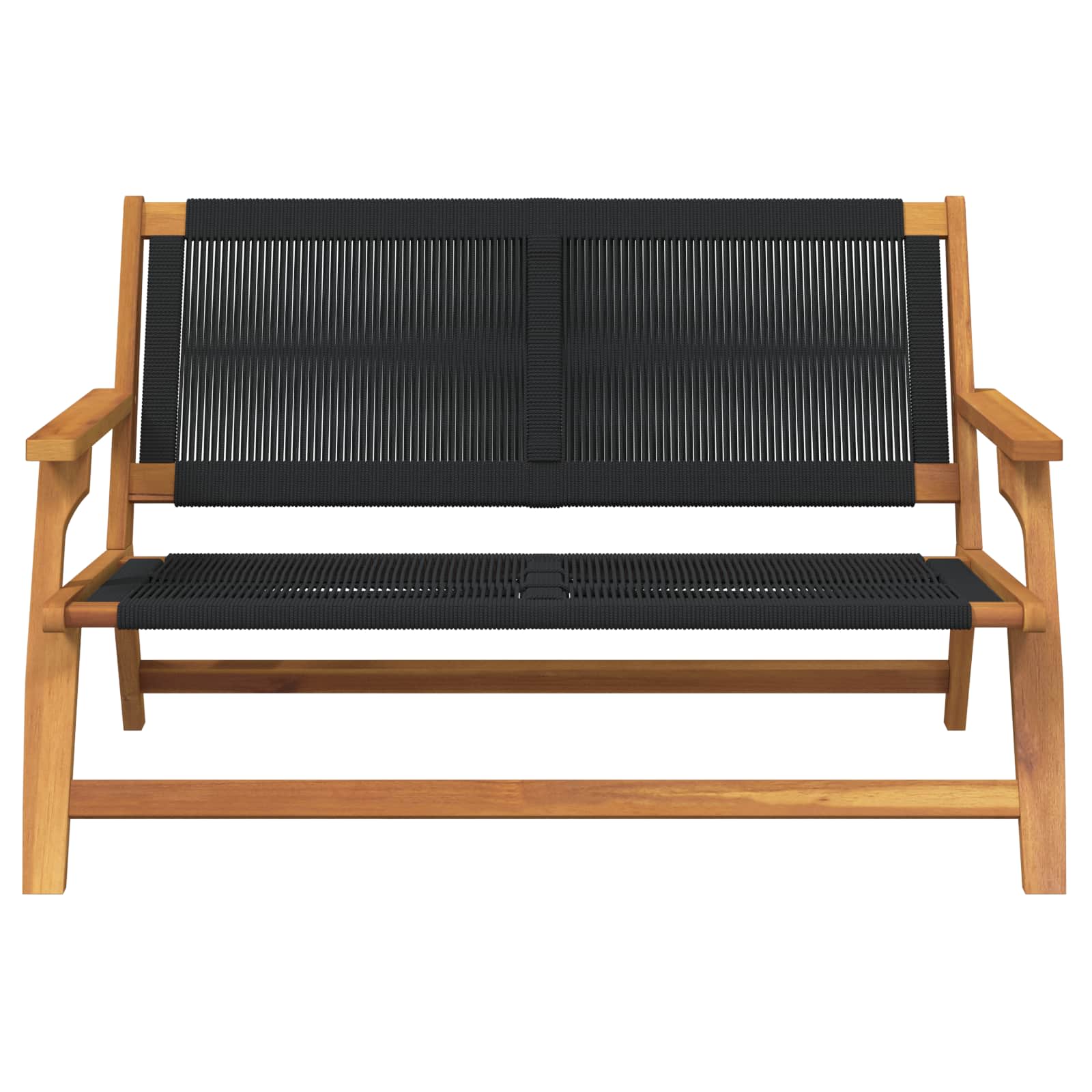 gartenmöbel Schwarz 122 x 78 x 73 cm Massivholz Akazie