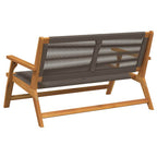 gartenmöbel Grau 122 x 76 x 73 cm Massivholz Akazie
