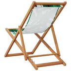 Strandstuhl Klappbar Massivholz Eukalyptus und Stoff