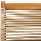 Gartenstühle 2 Stk. Beige Massivholz Akazie und Polypropylen