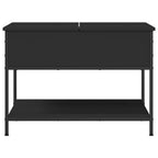 Couchtisch Schwarz 70x50x50 cm Holzwerkstoff und Metall