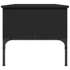 Couchtisch Schwarz 100x50x45 cm Holzwerkstoff und Metall