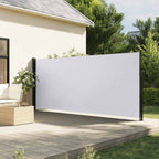 Seitenmarkise Ausziehbar Weiß 160x500 cm