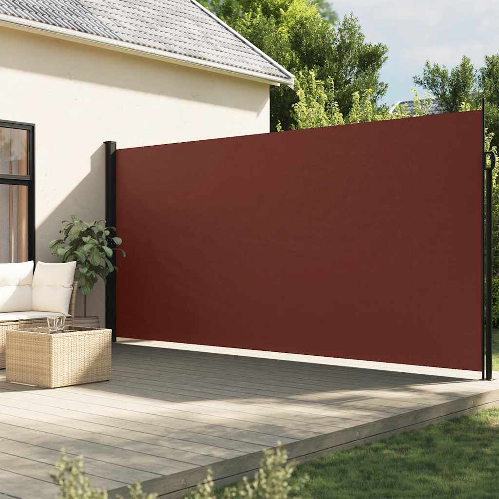 Seitenmarkise Ausziehbar Braun 200x500 cm