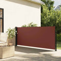 Seitenmarkise Ausziehbar Braun 120x600 cm