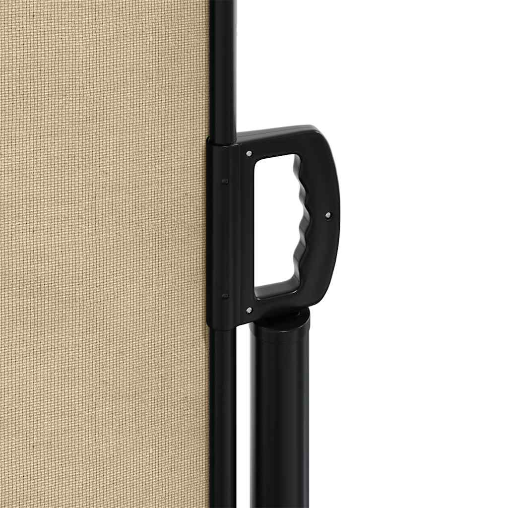 Seitenmarkise Ausziehbar Beige 220x600 cm