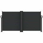 Seitenmarkise Ausziehbar Schwarz 120x600 cm