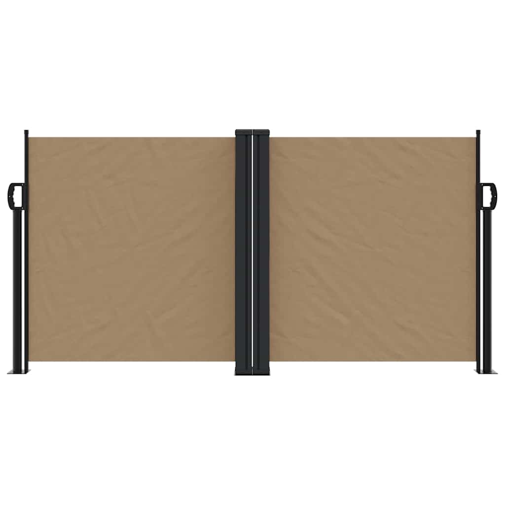 Seitenmarkise Ausziehbar Taupe 120x600 cm