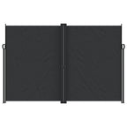 Seitenmarkise Ausziehbar Schwarz 220x600 cm
