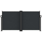 Seitenmarkise Ausziehbar Schwarz 120x1000 cm