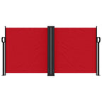 Seitenmarkise Ausziehbar Rot 120x1200 cm