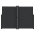 Seitenmarkise Ausziehbar Schwarz 180x1200 cm