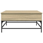 Couchtisch Sonoma-Eiche 95x95x45 cm Holzwerkstoff und Metall