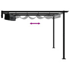 Pavillon 400 x 300 x 200 cm Anthrazit Polyester