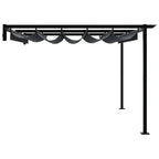 Pavillon 400 x 300 x 200 cm Anthrazit Polyester