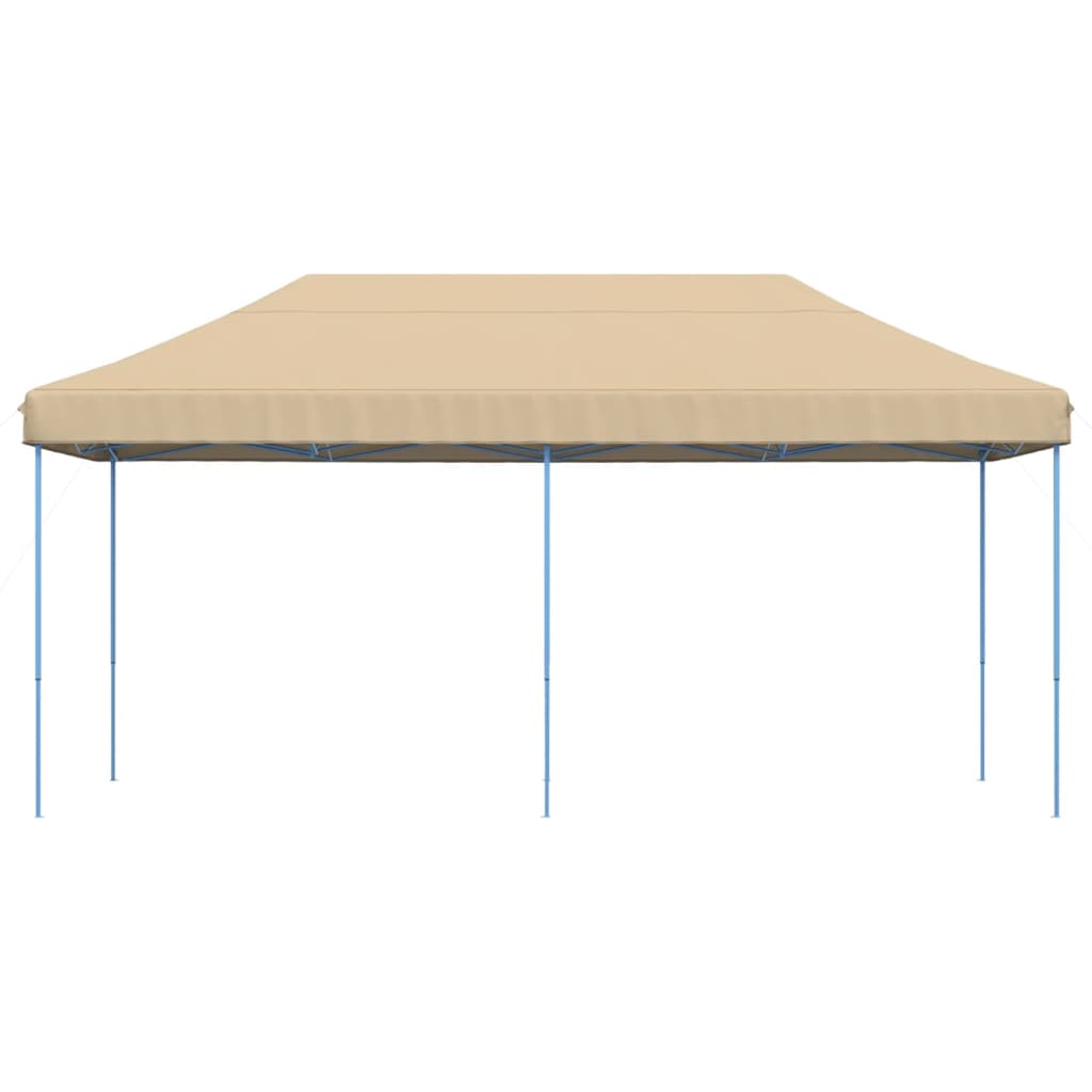 Partyzelt Faltbar Pop-Up Beige 580x292x315 cm