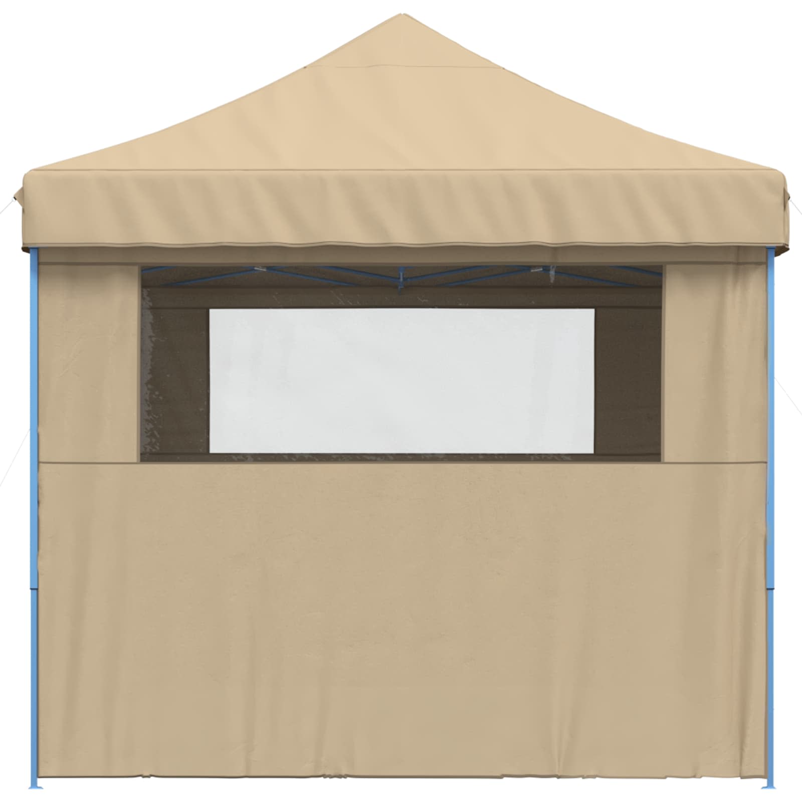Partyzelt Faltbar Pop-Up mit 4 Seitenteilen Beige