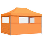 Partyzelt Faltbar Pop-Up mit 3 Seitenteilen Orange