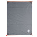 Picknickdecke mit Heringen Grau und Orange 205x155 cm