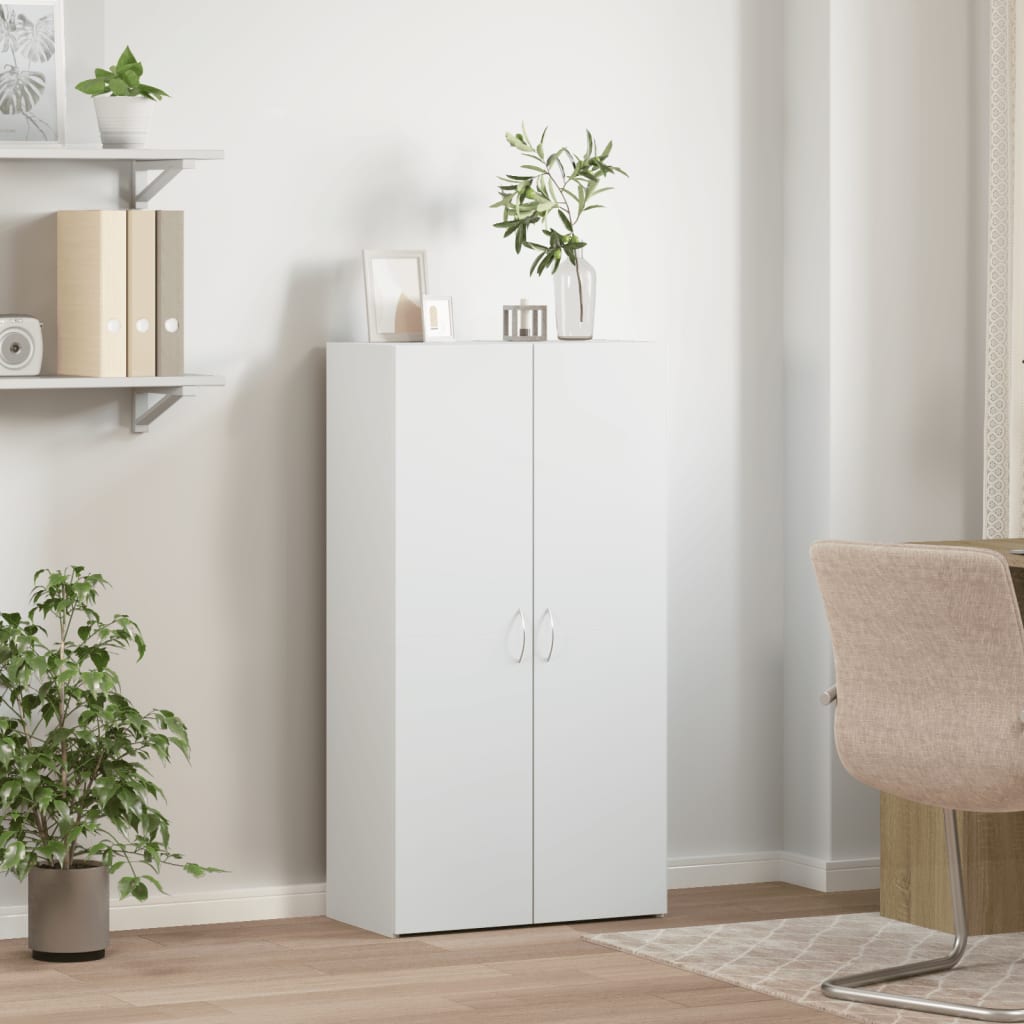 Aktenschrank Weiß 60x32x115 cm Holzwerkstoff