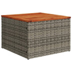 12-teiliges Gartensofa-Set mit Kissen, grau, Polyrattan